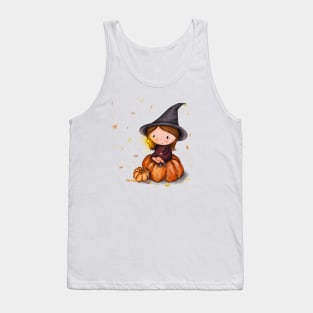 Pumpkin witch Tank Top